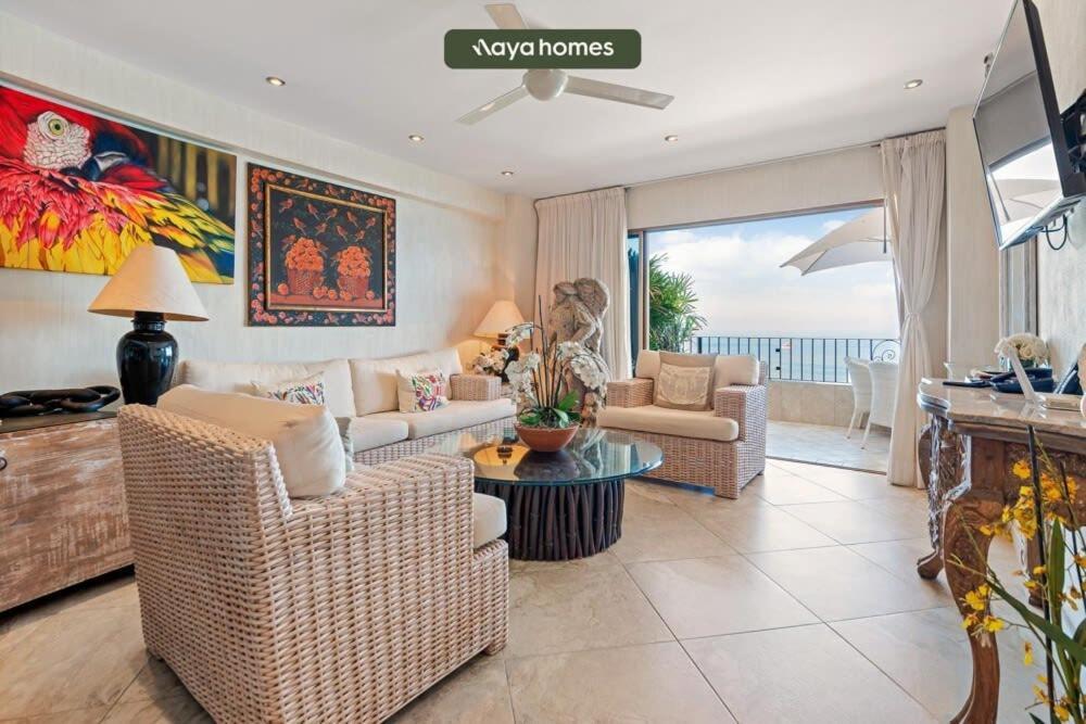 Ocean View 2br Condo-balcony-beach-pool
