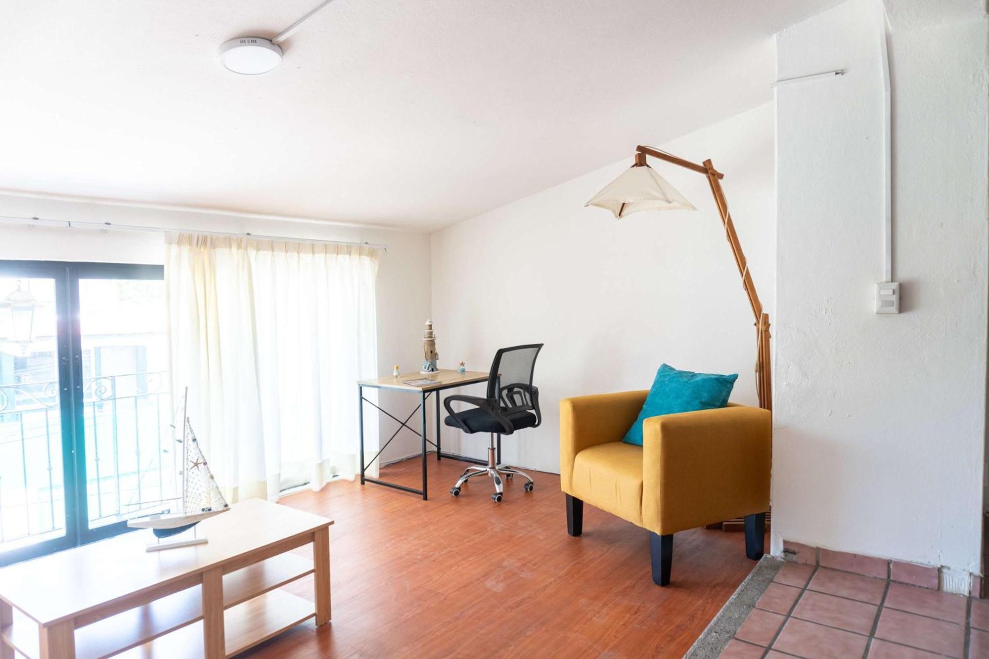 Comfortable With Balcony & Workspace