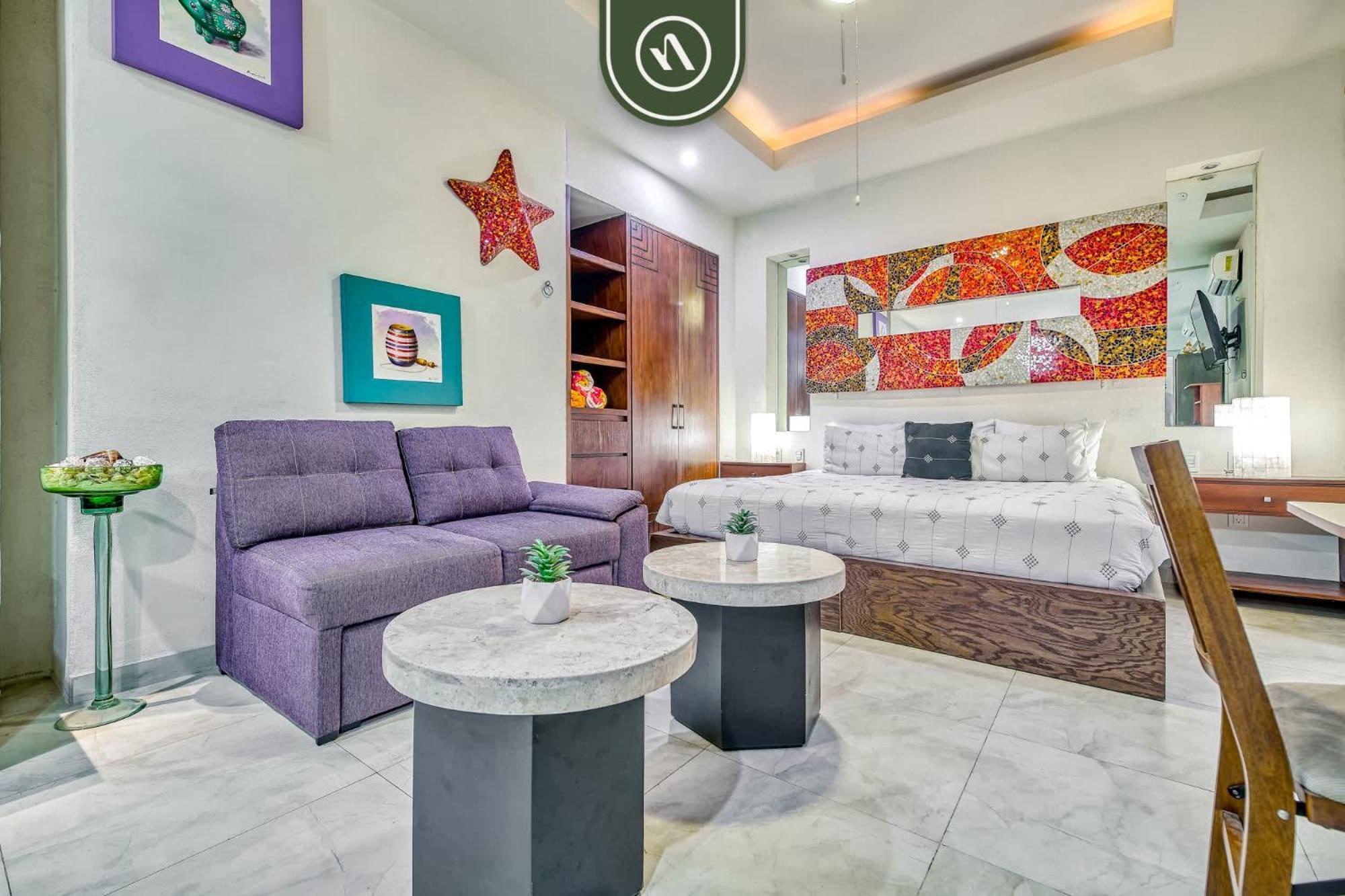 Apartment In Romantic Zone - Rooftop Pool - King Bed