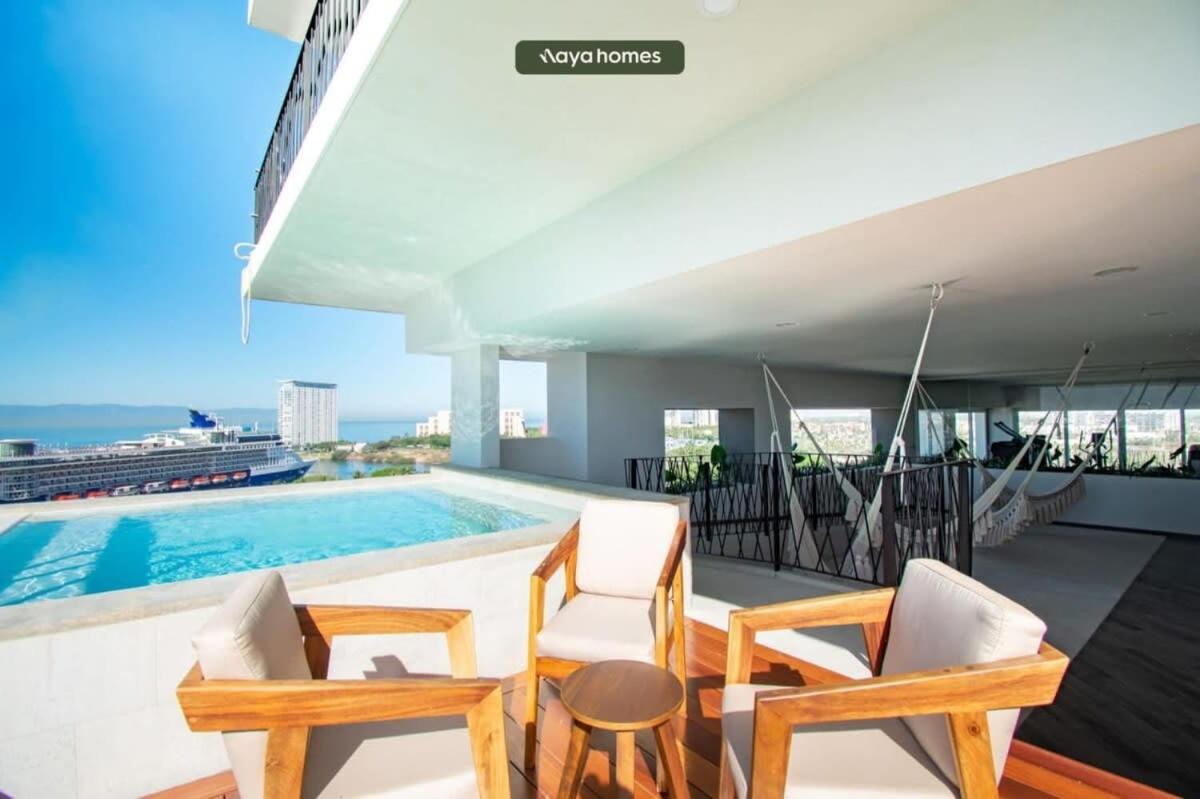 W/2 Beds - Private Balcony - Infinity Pool Apartamento