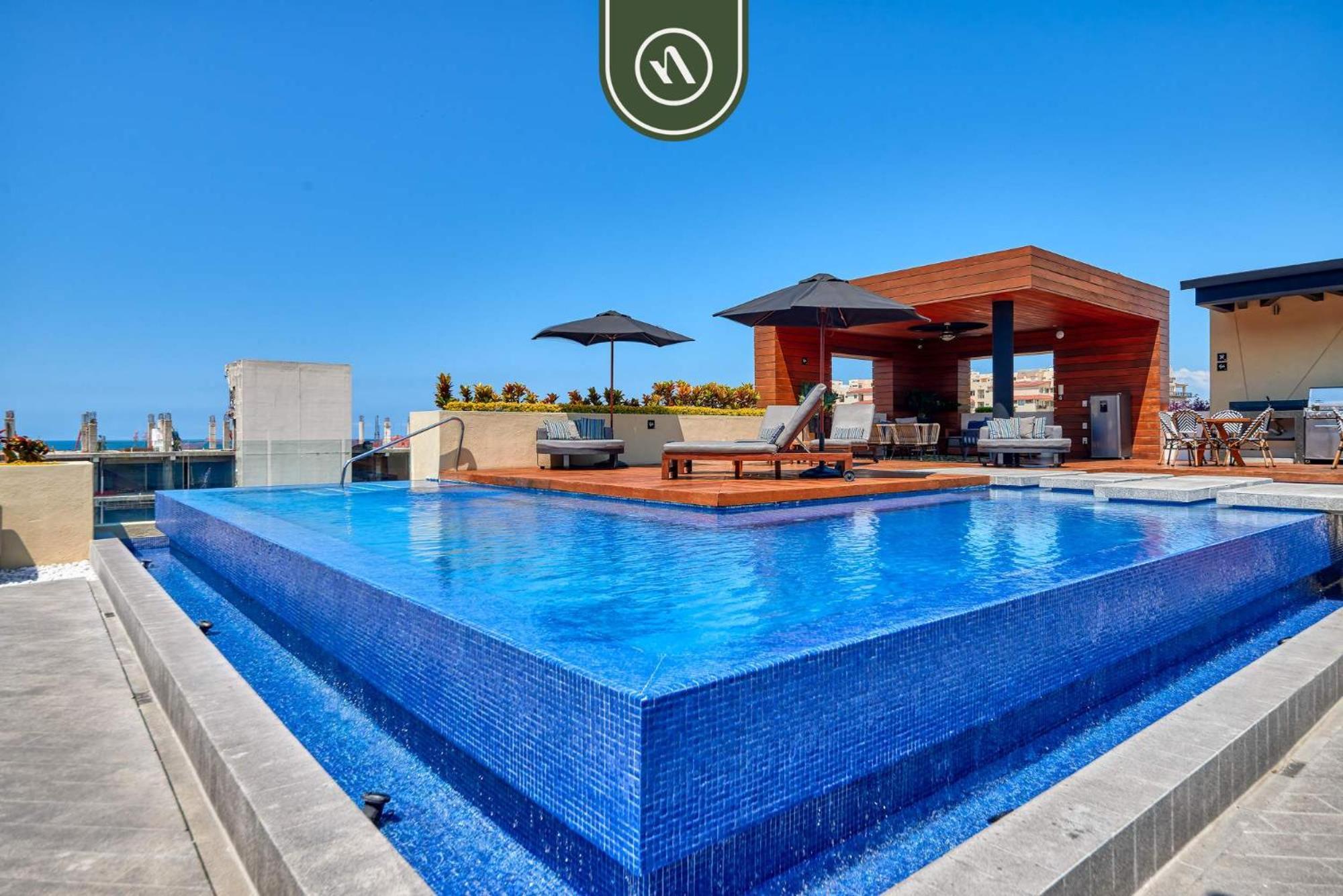 Apartment Great 2br With Rooftop Pool - Romantic Zone *