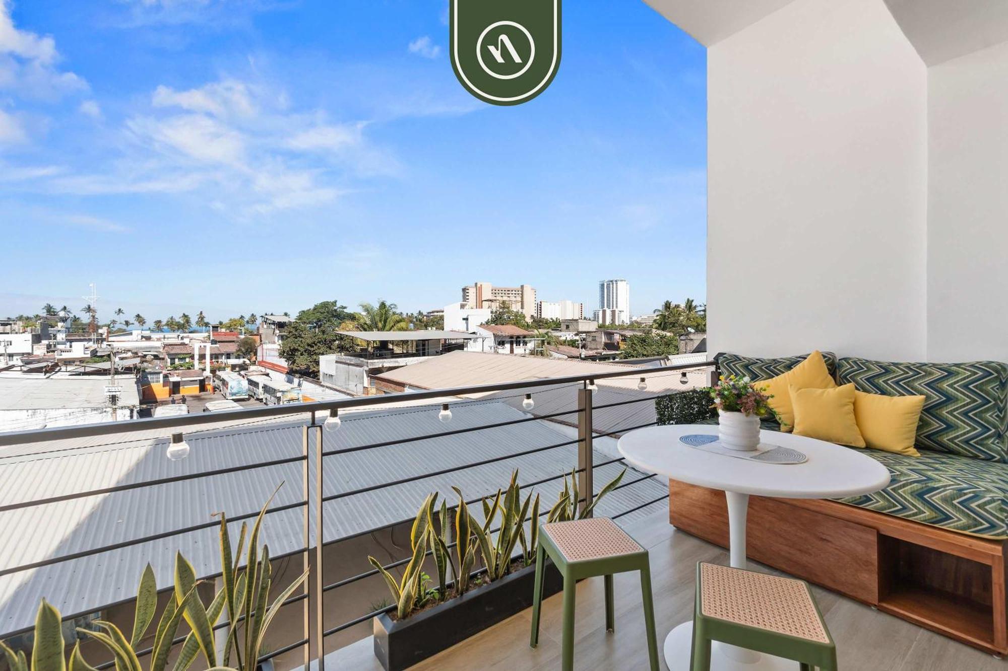 Apartment Boho 2 Bedroom - Dowtown - Rooftop Pool - Jacuzzi *