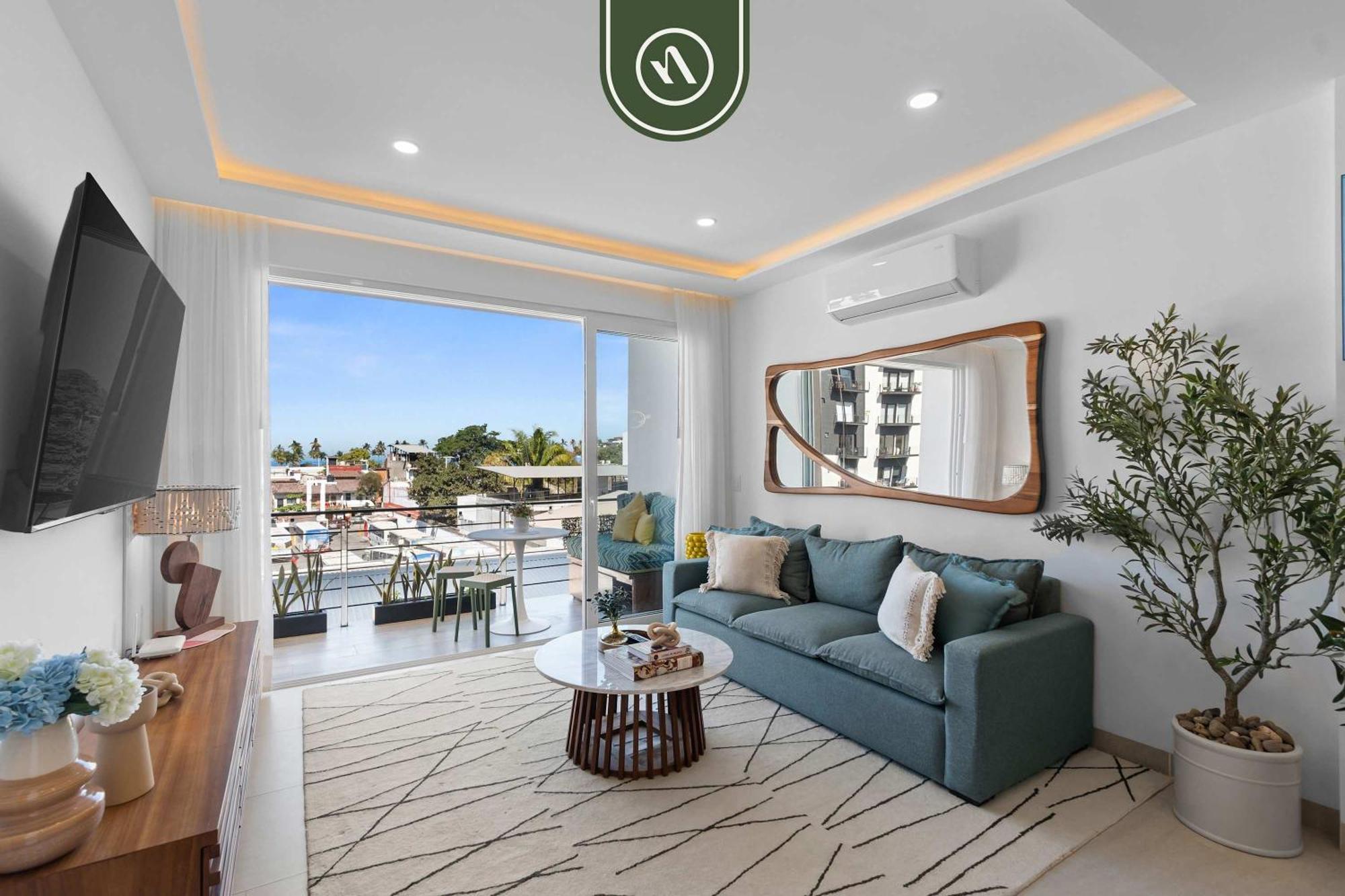 Boho 2 Bedroom - Dowtown - Rooftop Pool - Jacuzzi *