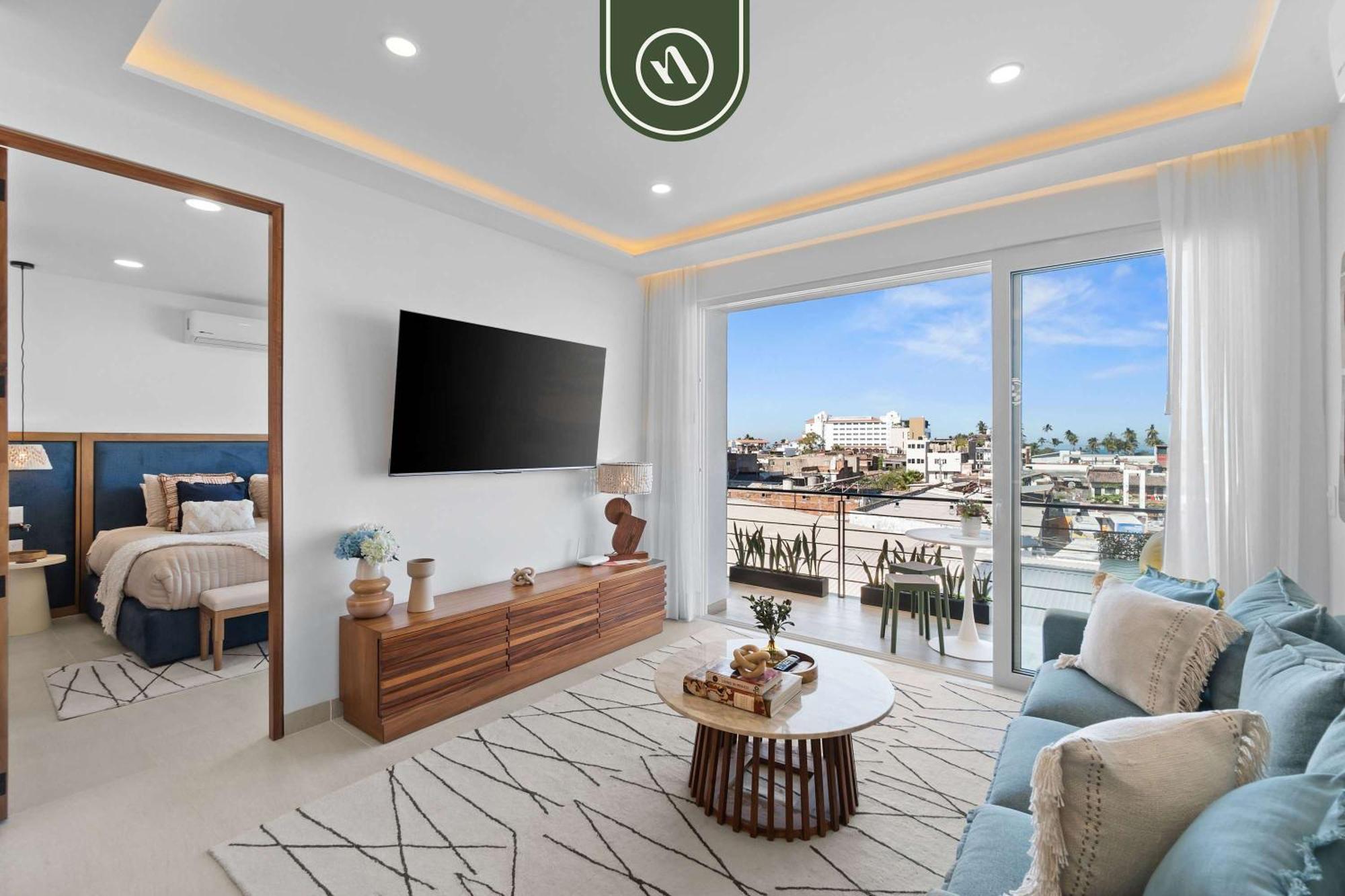 Boho 2 Bedroom - Dowtown - Rooftop Pool - Jacuzzi * Puerto Vallarta