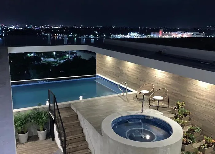 New Roof Pool Hot Tub Lounge Playa De Oro View