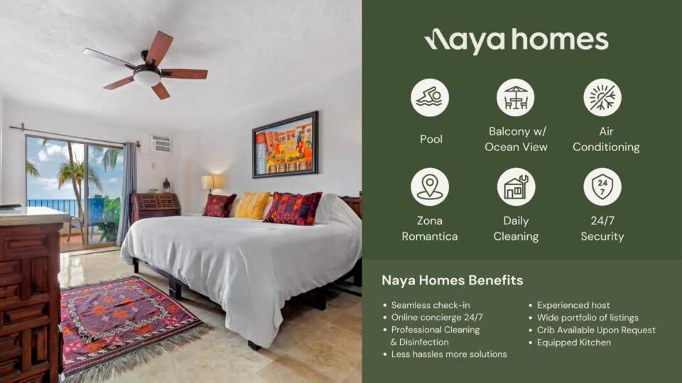 Apartment Ocean View 2br Condo-balcony-beach-pool Puerto Vallarta