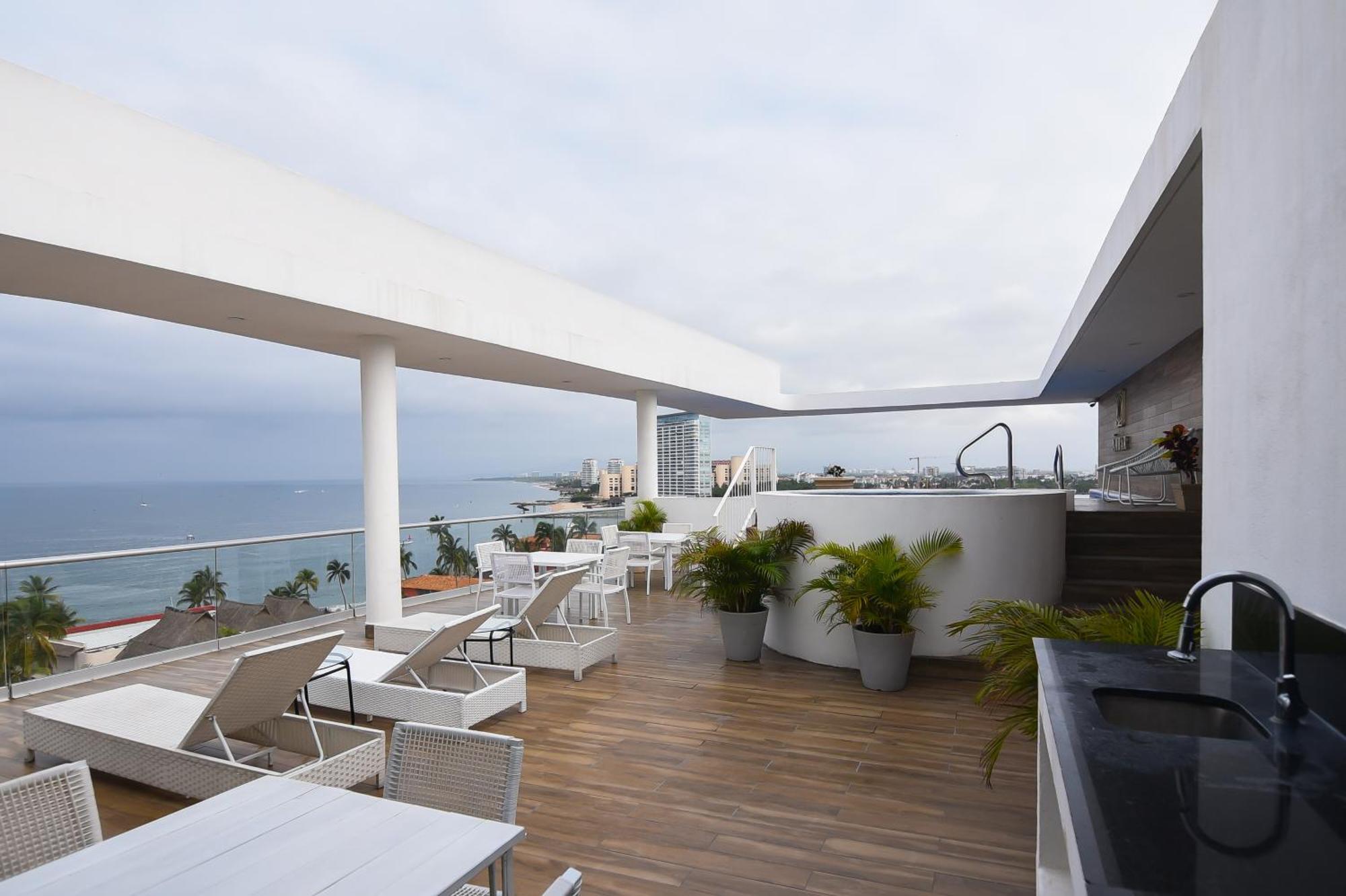 New Roof Pool Hot Tub Lounge Playa De Oro View Puerto Vallarta