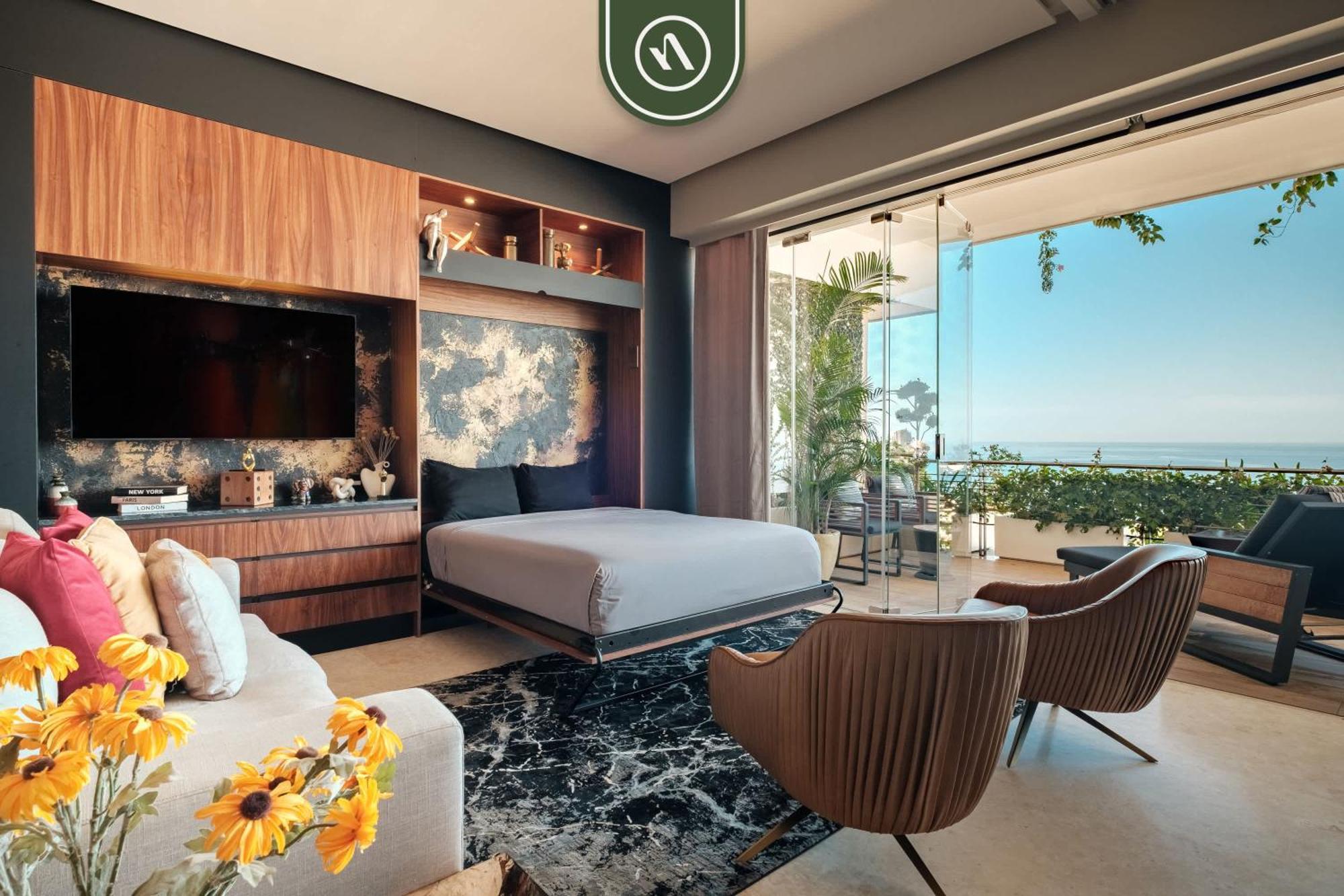 With Balcony - Rooftop Pool With Ocean View Apartment Puerto Vallarta