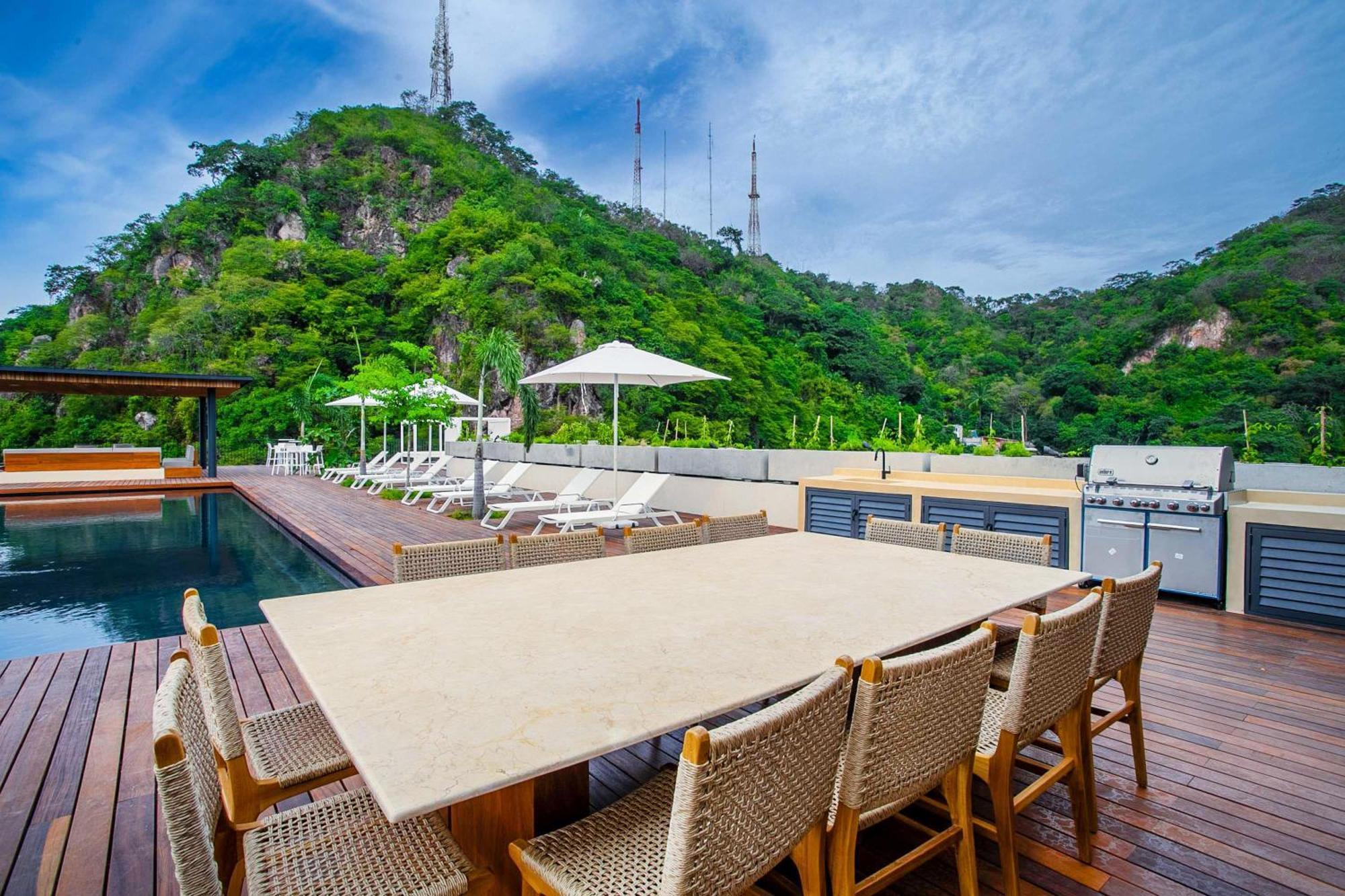 Large Corner Balcony | Bar, Gym, In Romantic Zone Holiday home Puerto Vallarta