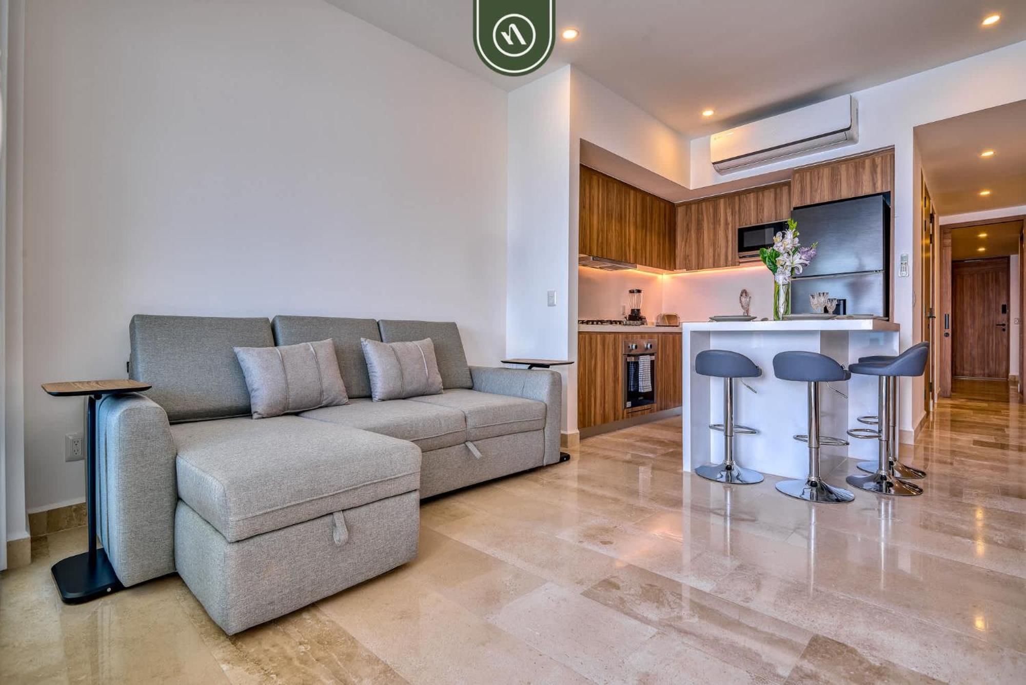 New Oceanfront 1 Bedroom - Gym - - Pool Apartment Puerto Vallarta
