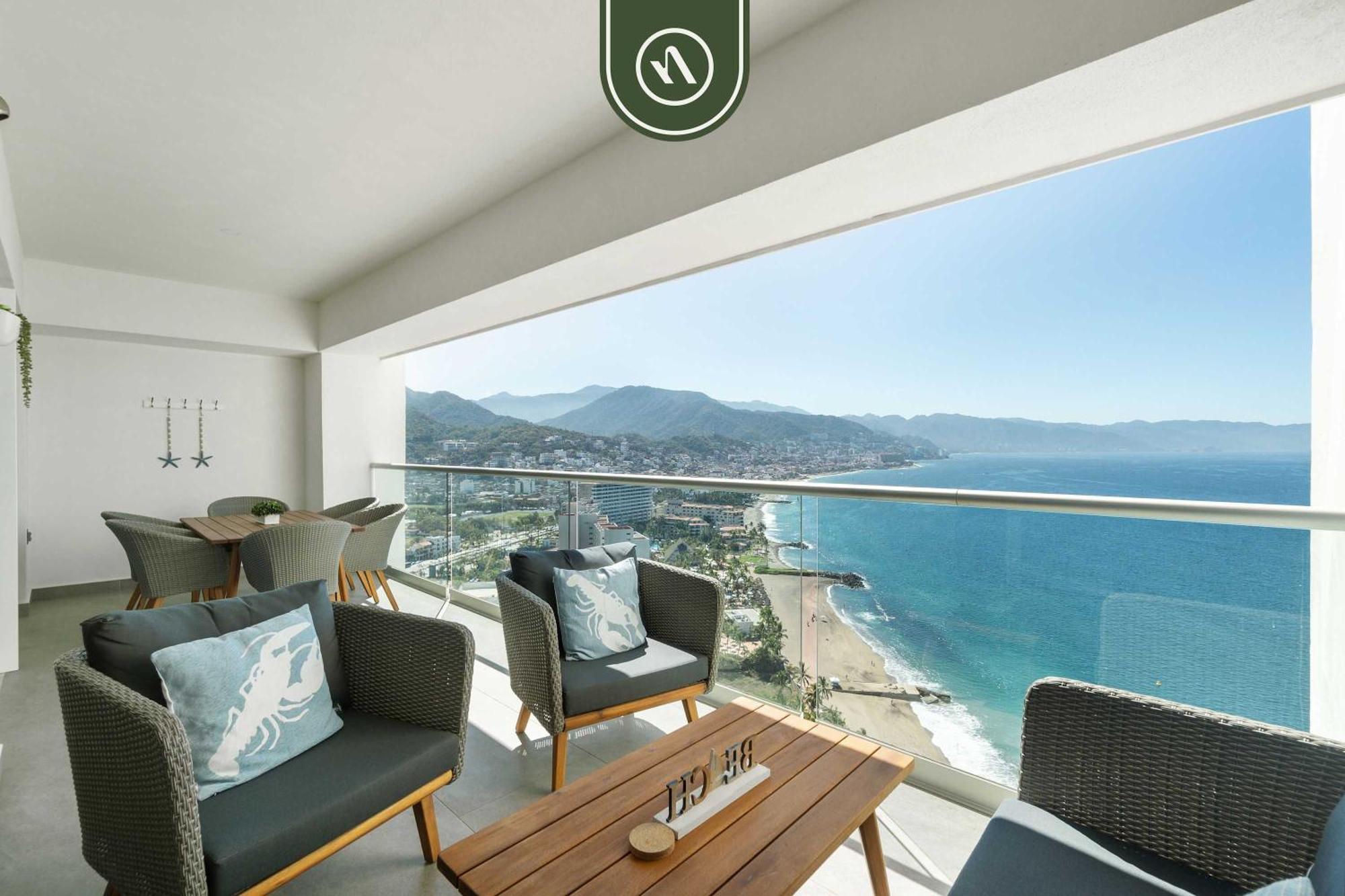 Apartment Stilysh 2br - Amazing Beachview - Pools Puerto Vallarta