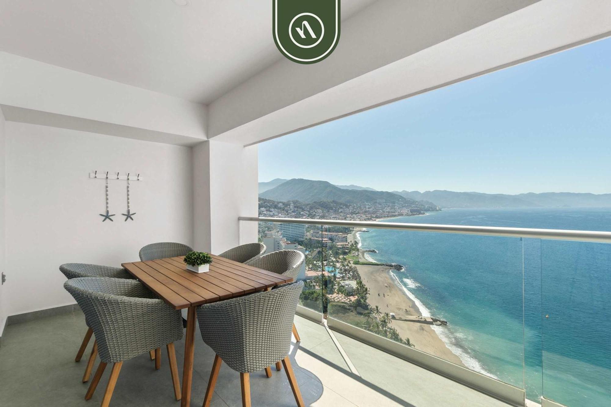 Apartment Stilysh 2br - Amazing Beachview - Pools Puerto Vallarta