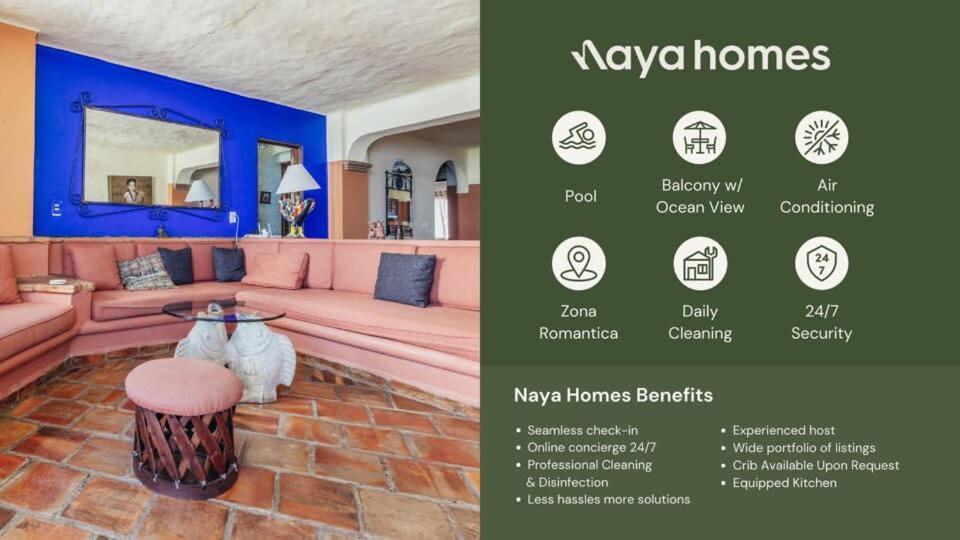Ocean View 2br Condo-balcony-beach-pool Apartment Puerto Vallarta